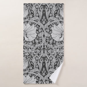Pimpernel Gray Monotone, William Morris Bath Towel
