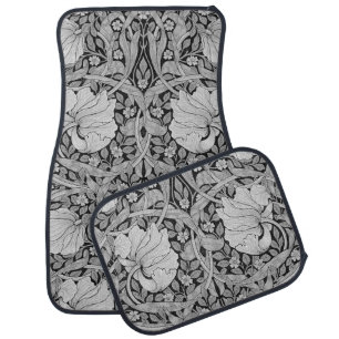 Pimpernel Gray Monotone, William Morris Car Floor Mat
