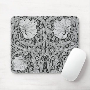 Pimpernel Gray Monotone, William Morris Mouse Pad