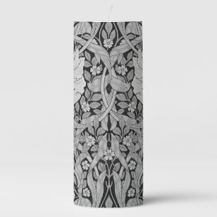 Pimpernel Gray Monotone, William Morris Pillar Candle