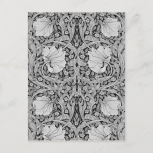 Pimpernel Gray Monotone, William Morris Postcard