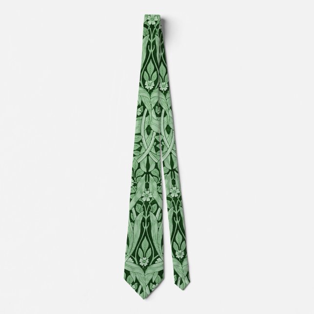 Pimpernel Green, William Morris Neck Tie (Front)