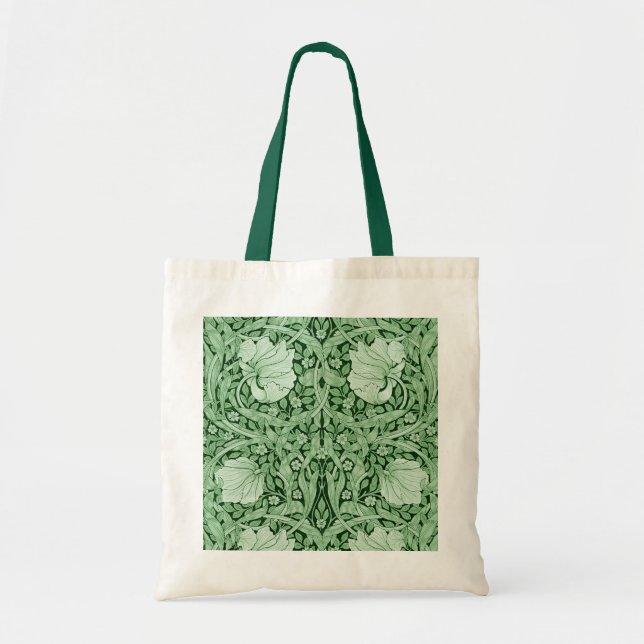 Pimpernel Green, William Morris Tote Bag (Front)