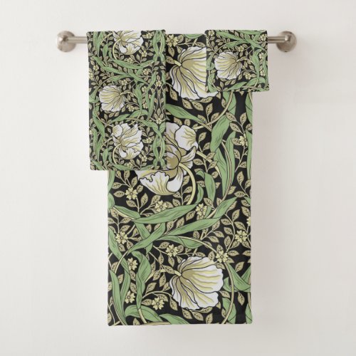 PIMPERNEL IN LAFAYETTE _ WILLIAM MORRIS BATH TOWEL SET