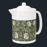PIMPERNEL IN LAFAYETTE - WILLIAM MORRIS TEAPOT<br><div class="desc">A famously popular William Morris design from 1876, an almost symmetrical pattern of entwined leafy foliage and pimpernel plants with small flowers. Considered to be one of his more sophisticated patterns for luxury home design. For many more products and color ways in this historical 19th century Victorian pattern see the...</div>