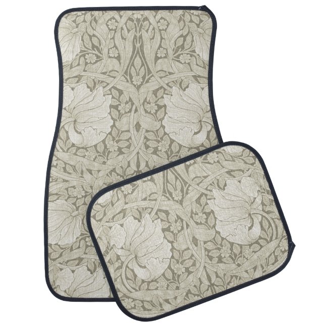 Pimpernel Ivory, William Morris Car Floor Mat (Set)