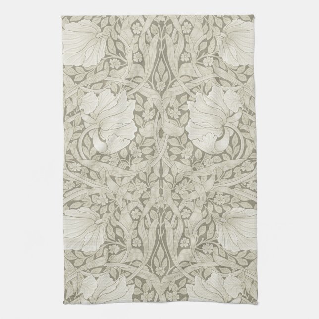 Pimpernel Ivory, William Morris Kitchen Towel (Vertical)