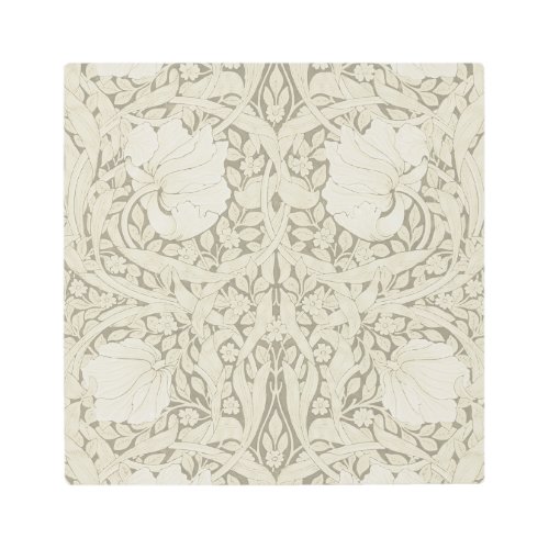 Pimpernel Ivory William Morris Metal Print