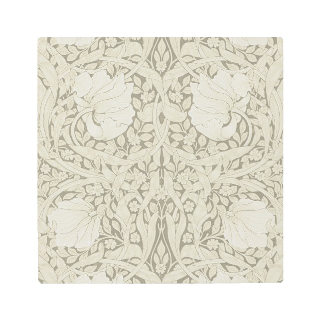 Pimpernel Ivory, William Morris Metal Print (Front)