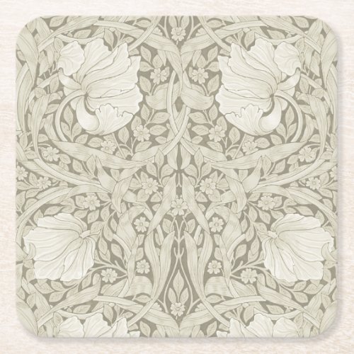 Pimpernel Ivory William Morris Square Paper Coaster