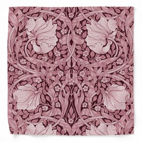 Pimpernel Maroon William Morris Bandana