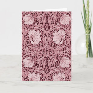 Pimpernel Maroon, William Morris Card
