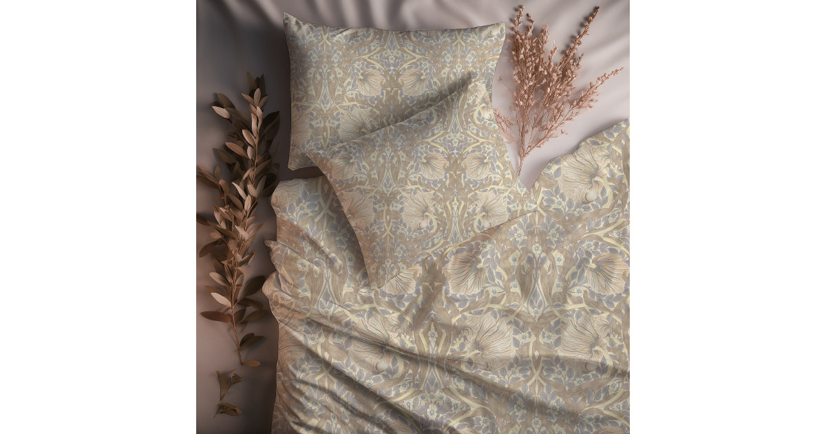 Pimpernel Muted Gold & Pale Straw William Morris Duvet Cover Zazzle