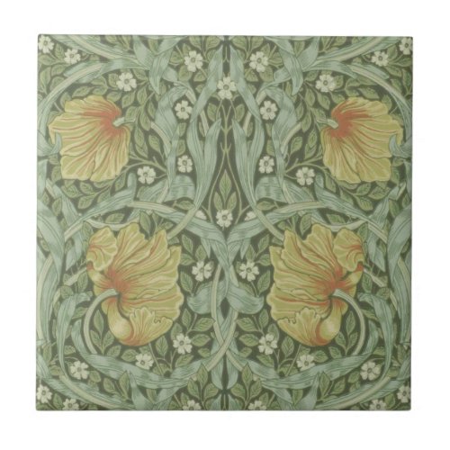 Pimpernel Pattern by William Morris Ceramic Tile