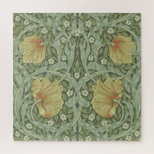 Pimpernel Pattern by William Morris Jigsaw Puzzle