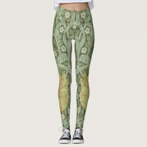 Pimpernel Pattern by William Morris Leggings