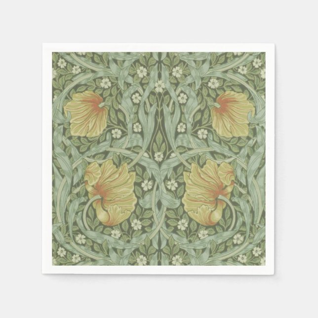 Pimpernel Pattern (by William Morris) Napkins (Front)