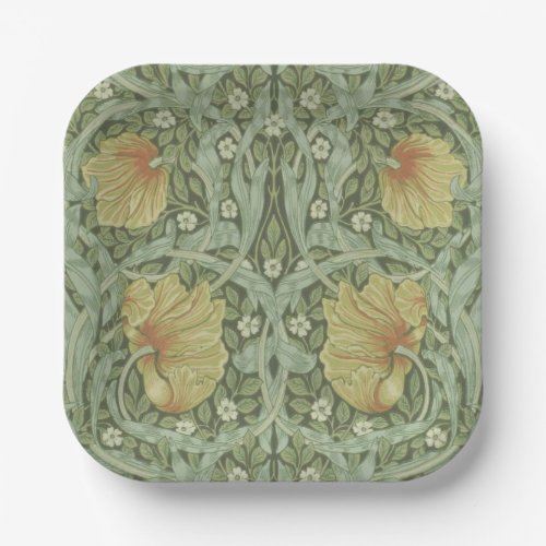 Pimpernel Pattern by William Morris Paper Plates