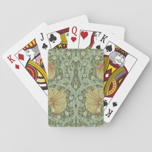 Pimpernel Pattern by William Morris Poker Cards