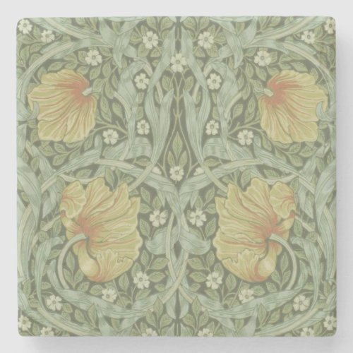 Pimpernel Pattern by William Morris Stone Coaster