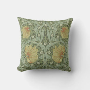 Pimpernel Pattern (by William Morris) Throw Pillow