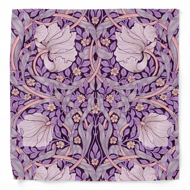 Pimpernel Purple, William Morris Bandana (Front)