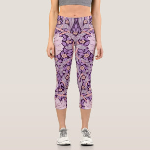 Pimpernel Purple, William Morris Capri Leggings