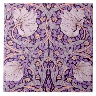 Pimpernel Purple, William Morris Ceramic Tile