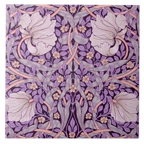 Pimpernel Purple William Morris Ceramic Tile