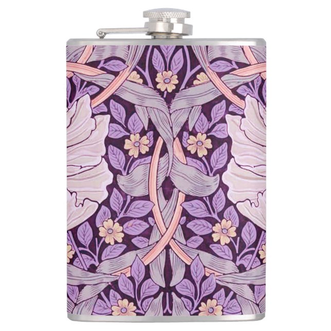 Pimpernel Purple, William Morris Flask (Front)