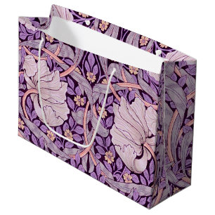 Pimpernel Purple, William Morris Large Gift Bag