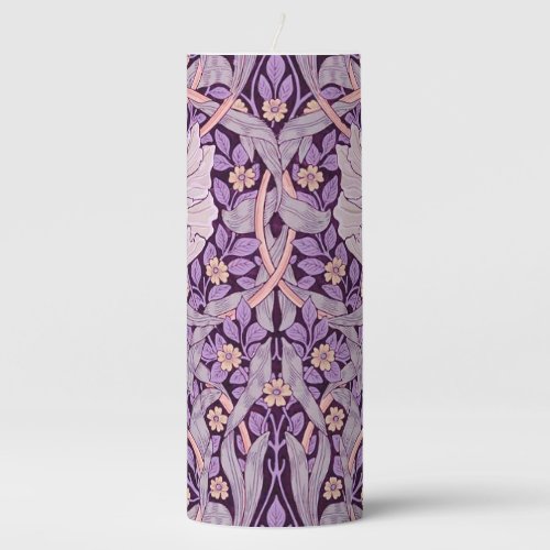 Pimpernel Purple William Morris Pillar Candle