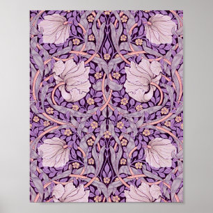 Pimpernel Purple, William Morris Poster