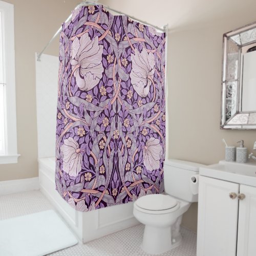 Pimpernel Purple William Morris Shower Curtain