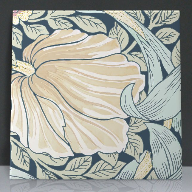 Pimpernel Seamless 10 of 12 Faded Blue Yellow Ceramic Tile (Creator Uploaded)