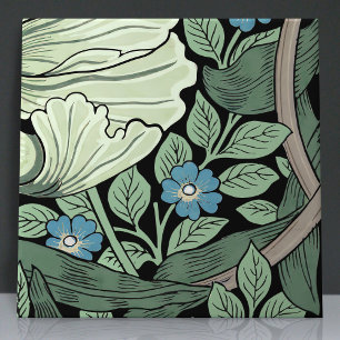 Pimpernel Seamless 10 of 12 Sage Green Blue Ceramic Tile