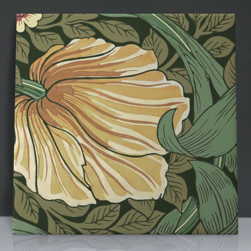 Pimpernel Seamless 10 of 12 Warm Yellow Sage Green Ceramic Tile