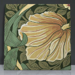 Pimpernel Seamless 11 of 12 Faux Gold & Sage Green Ceramic Tile<br><div class="desc">Set Item 11 of 12 Tiles - Embrace the timeless beauty of the Arts and Crafts Movement with this elegant set of 12 unique ceramic tiles, showcasing the famous Pimpernel Pattern by William Morris. Cast in calming shades of Warm Yellow, Faux Gold and Sage Green, these tiles reflect the iconic...</div>
