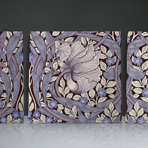 Pimpernel Seamless 1/2 William Morris Arts Crafts Ceramic Tile