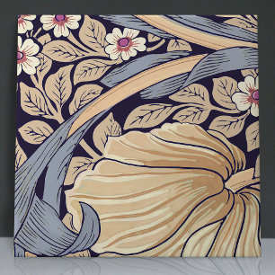 Pimpernel Seamless 1 of 12 Dusty Blue & Yellow Ceramic Tile