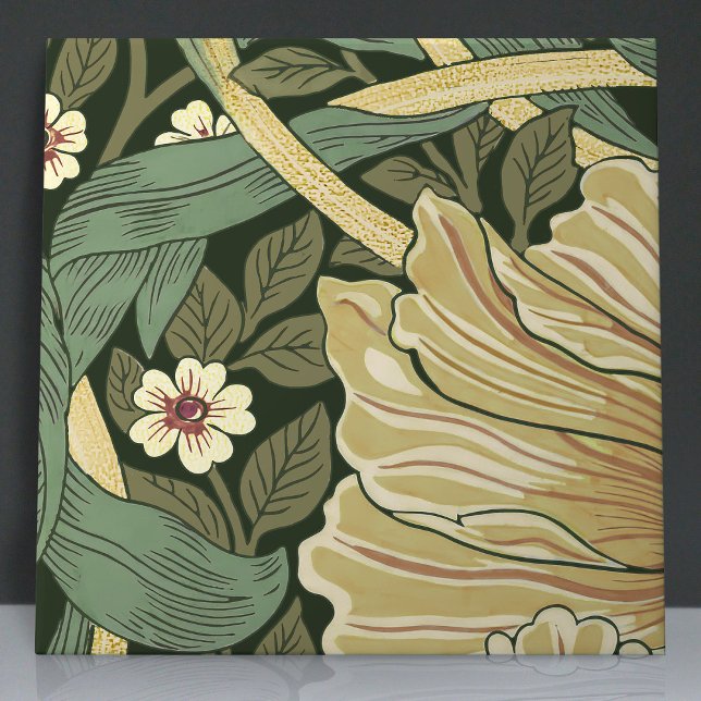 Pimpernel Seamless 1 of 12 Faux Gold & Sage Green Ceramic Tile (Creator Uploaded)