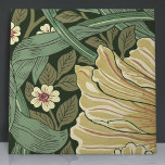 Pimpernel Seamless 1 of 12 Warm Yellow Sage Green Ceramic Tile<br><div class="desc">Set Item 1 of 12 Tiles - Embrace the timeless beauty of the Arts and Crafts Movement with this elegant set of 12 unique ceramic tiles, showcasing the famous Pimpernel Pattern by William Morris. Cast in calming shades of Warm Yellow and Sage Green, these tiles reflect the iconic design ethos...</div>