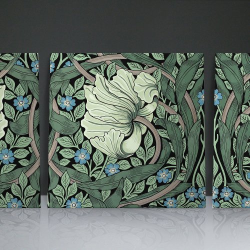 Pimpernel Seamless 22 William Morris Arts Crafts Ceramic Tile