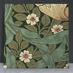 Pimpernel Seamless 5 of 12 Warm Yellow Sage Green Ceramic Tile
