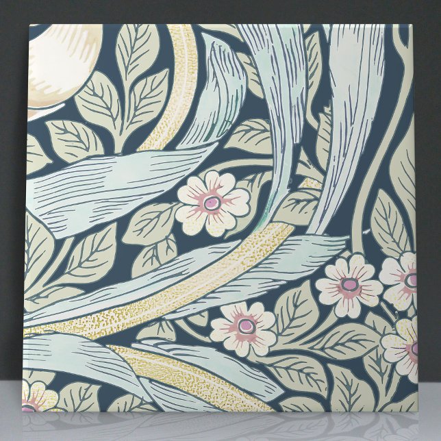 Pimpernel Seamless 6 of 12 Faded Blue Yellow Ceramic Tile (Creator Uploaded)