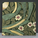 Pimpernel Seamless 6 of 12 Faux Gold & Sage Green Ceramic Tile<br><div class="desc">Set Item 6 of 12 Tiles - Embrace the timeless beauty of the Arts and Crafts Movement with this elegant set of 12 unique ceramic tiles, showcasing the famous Pimpernel Pattern by William Morris. Cast in calming shades of Warm Yellow, Faux Gold and Sage Green, these tiles reflect the iconic...</div>