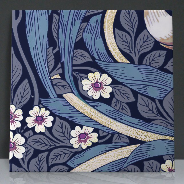 Pimpernel Seamless 7 of 12 Dusty Blue & Warm White Ceramic Tile (Creator Uploaded)