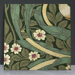 Pimpernel Seamless 7 of 12 Faux Gold & Sage Green Ceramic Tile<br><div class="desc">Set Item 7 of 12 Tiles - Embrace the timeless beauty of the Arts and Crafts Movement with this elegant set of 12 unique ceramic tiles, showcasing the famous Pimpernel Pattern by William Morris. Cast in calming shades of Warm Yellow, Faux Gold and Sage Green, these tiles reflect the iconic...</div>