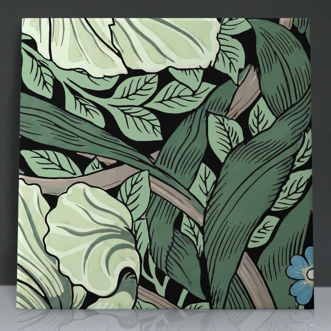 Pimpernel Seamless 8 of 12 Sage Green Blue Ceramic Tile (Creator Uploaded)