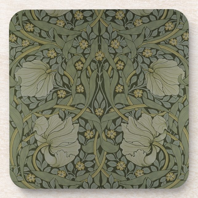 'Pimpernel' wallpaper design, 1876 Drink Coaster (Front)